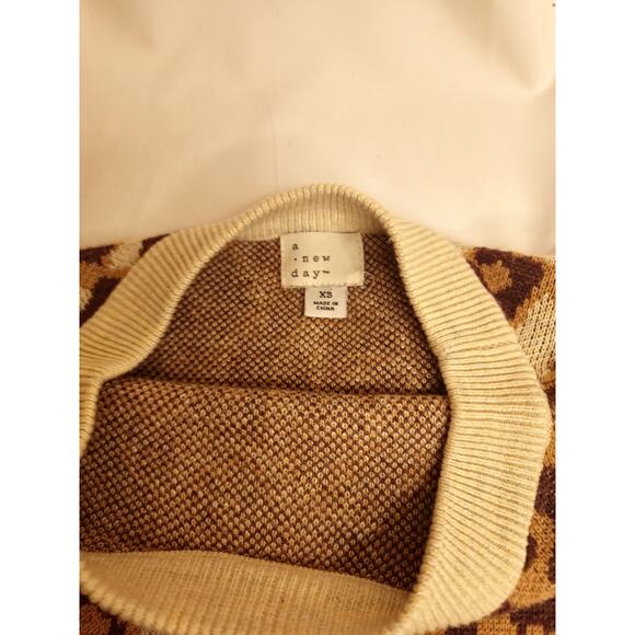 Fierce & Flirty – A New Day Leopard Luxe Knit (XS) |Wild Animal Print Pullover - Picture 5 of 8